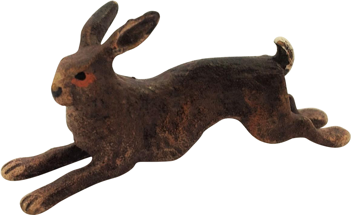 Cute Little Vintage Cold Painted Bronze Rabbit - Pet (1162x1162)