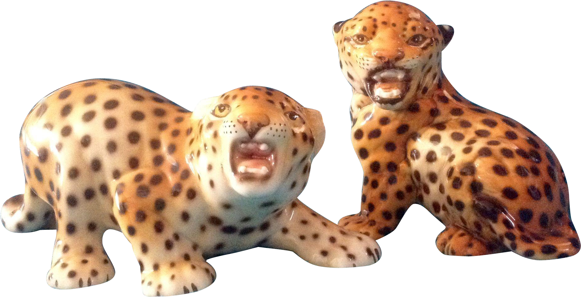 Porcelain Leopard Baby Cat Cub Animal Figurines Original - Porcelain (1869x1869)