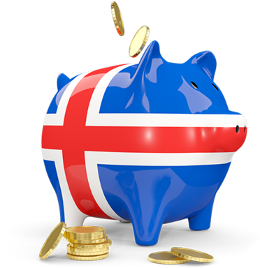 Illustration Of Flag Of Iceland - Piggy Bank (640x480)