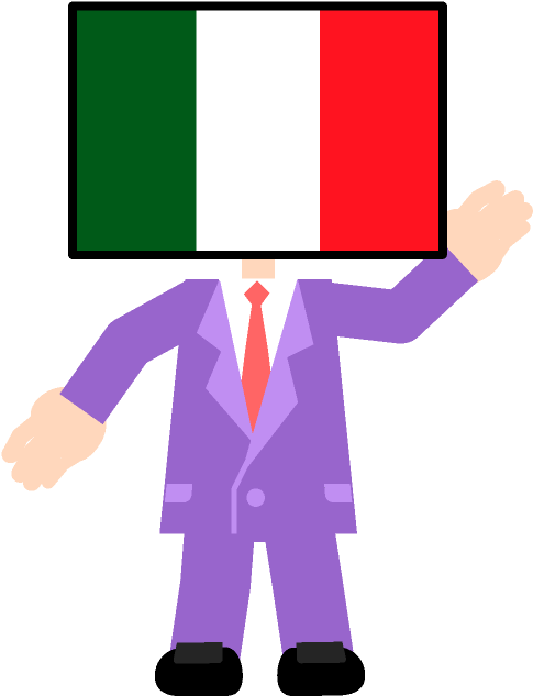 Italy Flag Of Russia Personification Clip Art - Italy Flag Of Russia Personification Clip Art (552x696)