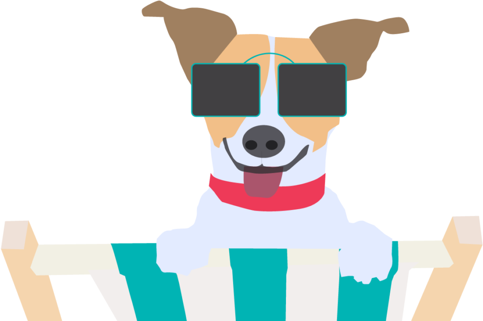 Illustration Dog - Dog Catches Something (1056x677)