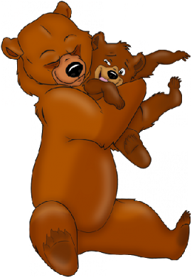 Lovely Baby Bear Cartoon Images Mother And Baby Bear - Mother And Baby Bear Cartoon (400x400)