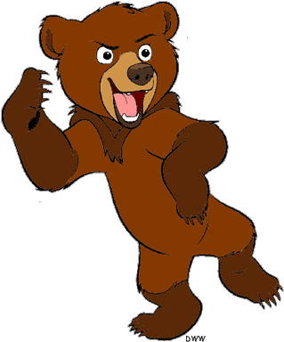 Grizzly Clipart Brother Bear - Brother Bear Koda Clipart (324x395)