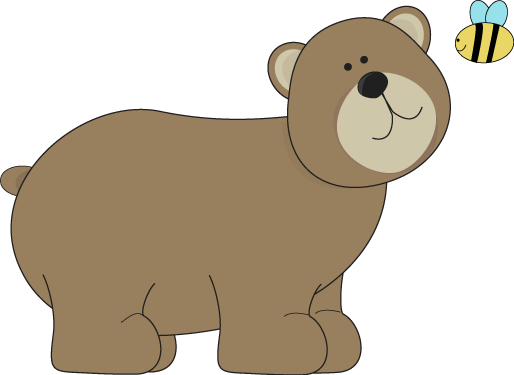 Brown Clipart Cute Bear - Bear Clipart (514x375)