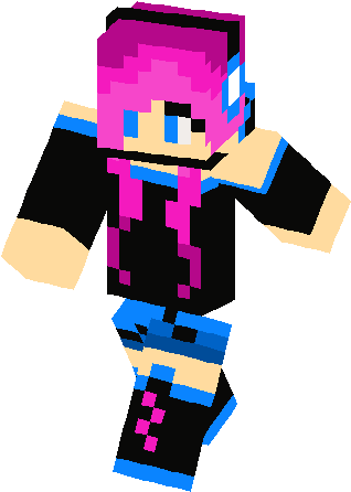 Cute Zodiac Girl Skin - Minecraft Skin Ender Girl (317x453)