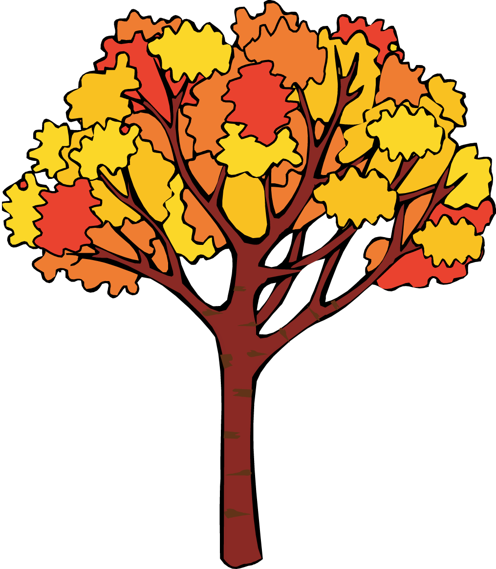 Fall Corner Trees Natural Digital Clip Art Pack Urbanwillow - First Day Of Autumn (1015x1164)
