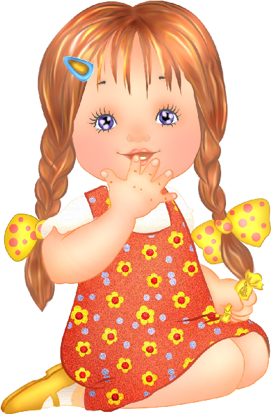Girl Cute Cartoon Clip Art - Cute Girl Clipart (600x600)