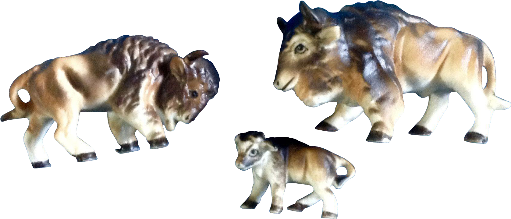 Bone China Miniatures Buffalo Family Set Vintage Animal - Tiger (1676x1676)