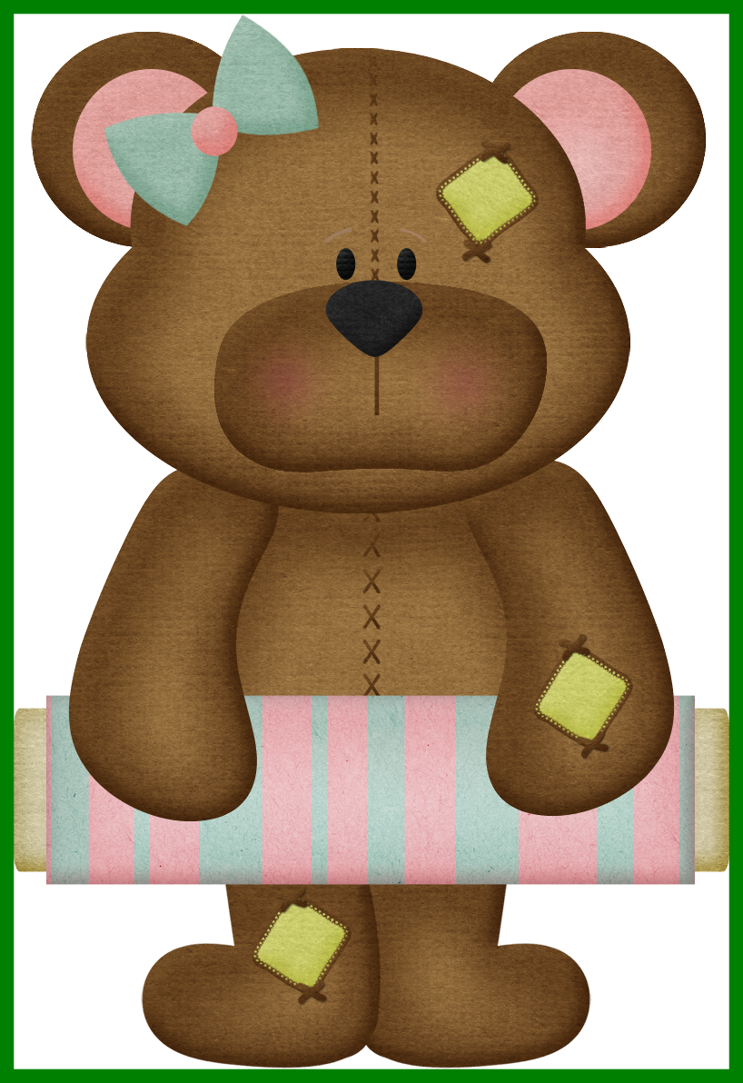 Fascinating Ursinhos Ursinhas Minus Clip Art Pict For - Osita En Arte Country (818x1192)