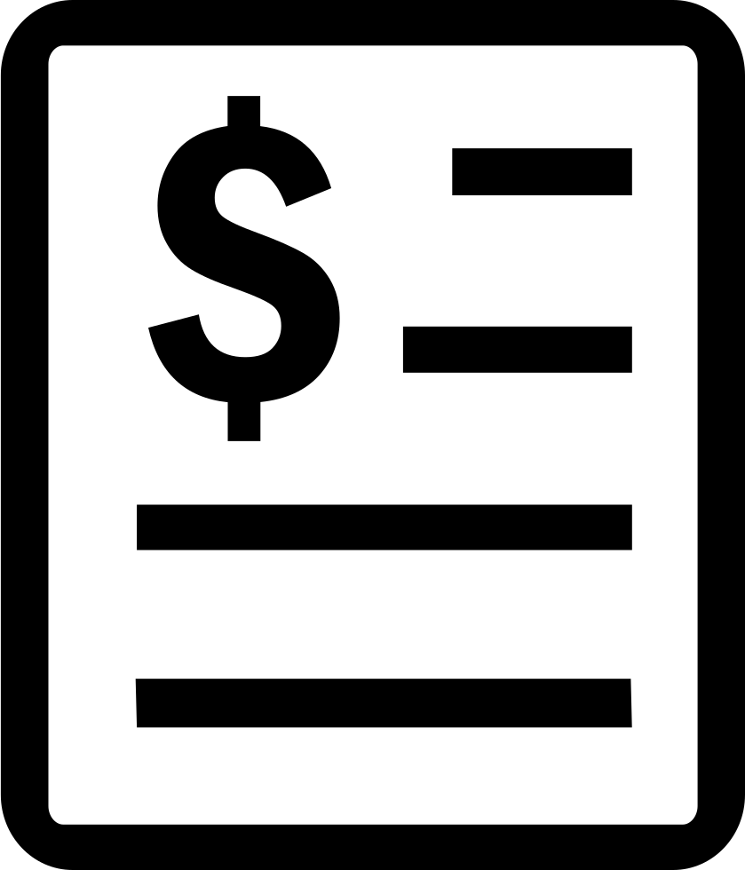 Cost Comments - Expense Icon Png (839x980)