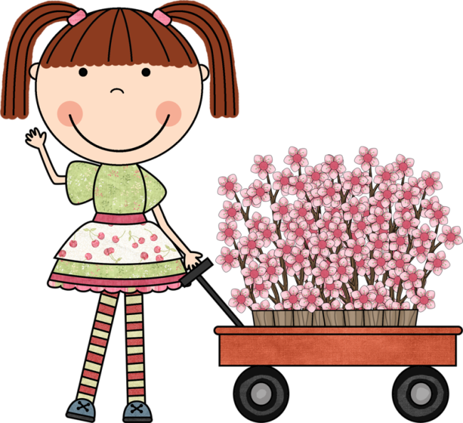 Art Girl, Girl Stuff, Clip Art, Spice, Sugar, Little - Children Writing Clipart (650x595)