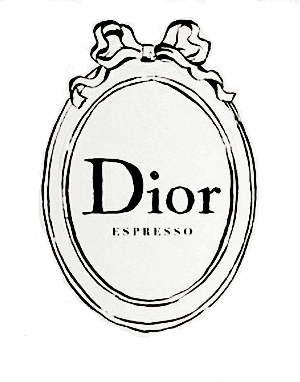 Coffee Cup Drawing Tumblr Download - Dior Espresso Logo (990x1261)