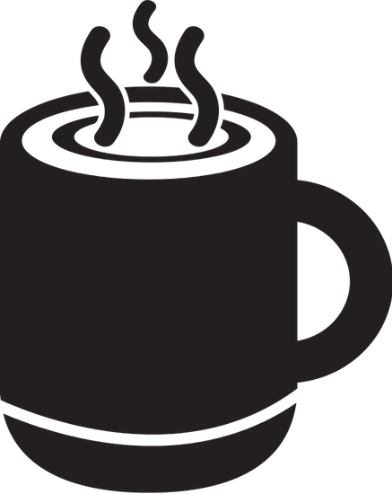 Vector Hot Coffee Icon - Coffee Cup (437x550)