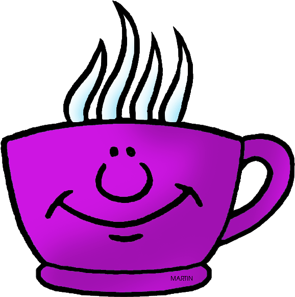 Free Mini Images Arts Clip Art By Phillip Martin, Purple - Cup Purple Clipart (648x647)
