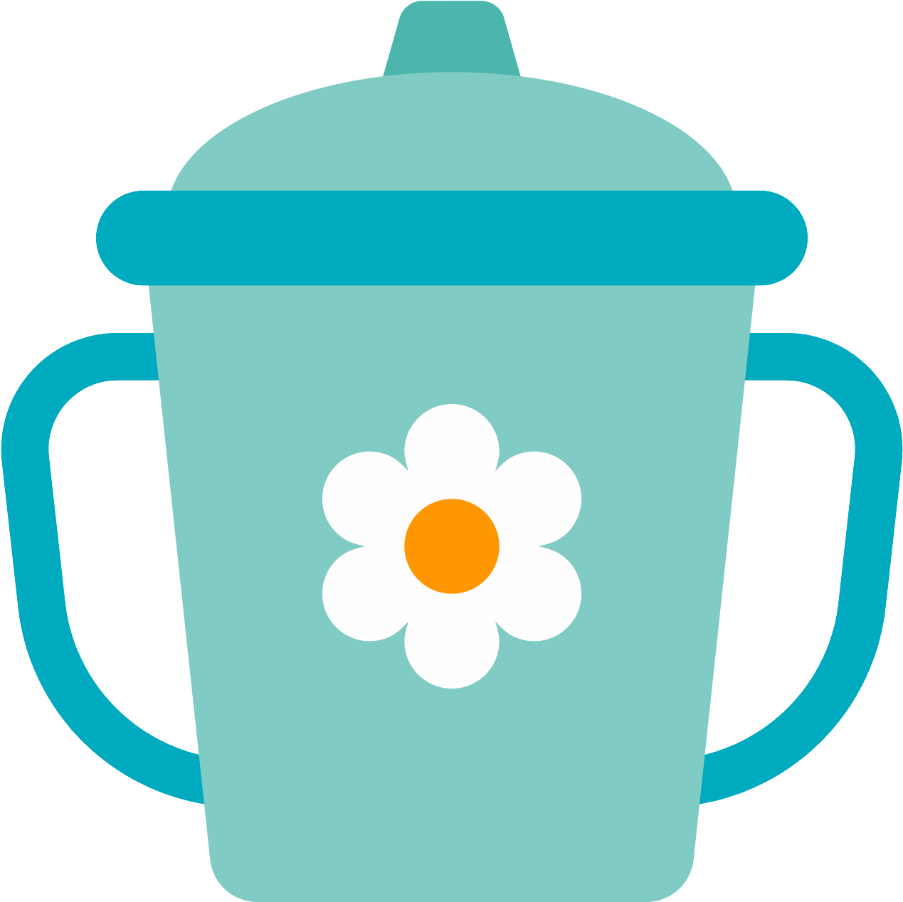 Sippy Cup Clipart - Cartoon Sippy Cup Icon (1600x1600)