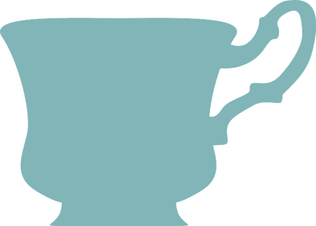 Tea Cup Silhouette Png (640x457)