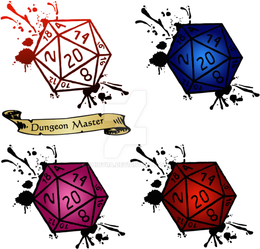 New D20 Dm Splatter Designs By Shiovra - D20 Dm (916x873)