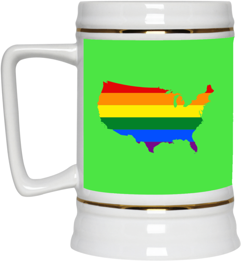 Lgbt Flag Maps Of American Usa Pride Month 2018 Mug - Goodbyes Are Not Forever Mugs (1024x1024)