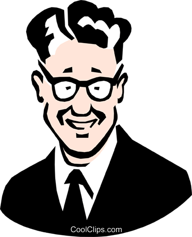 Father Wearing Glasses Royalty Free Vector Clip Art - Illustration (389x480)