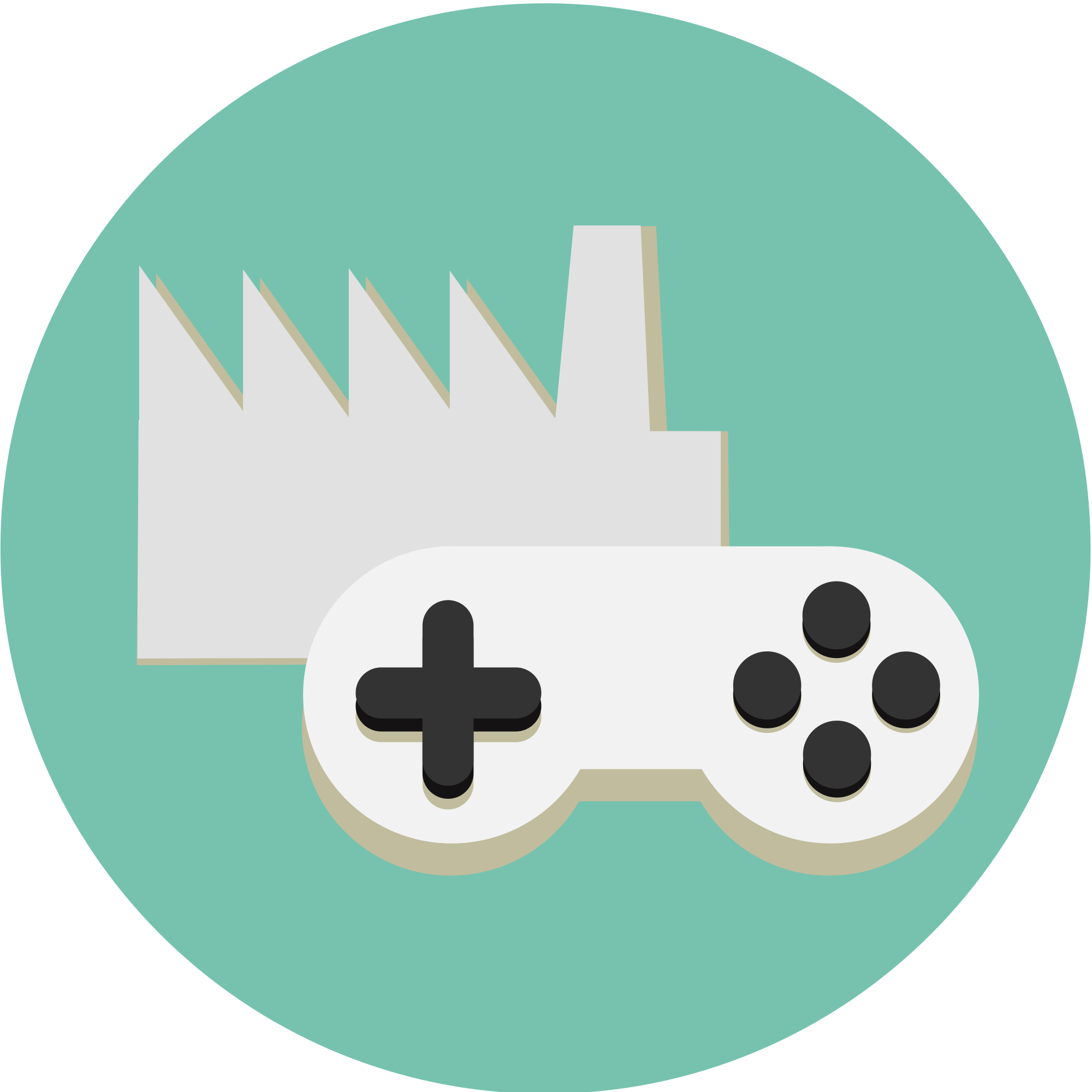 Controller Clipart Green - Video Game Clipart (2000x2000)