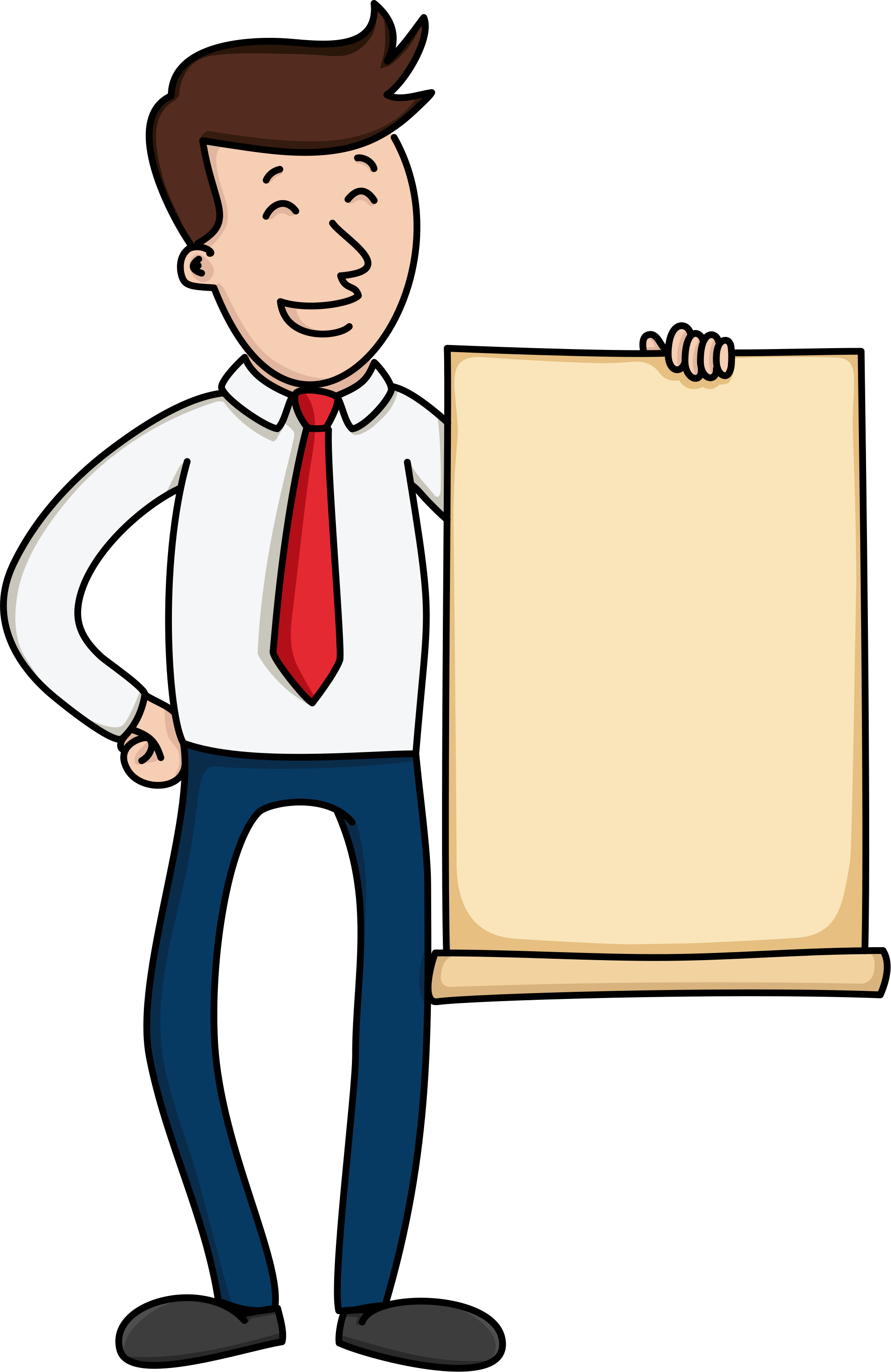 Open - Presentation Board Png (2000x3078)