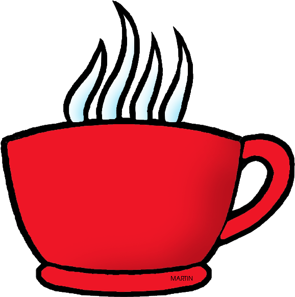 Teacup Clipart Red - Red Coffee Cup Clipart (648x647)