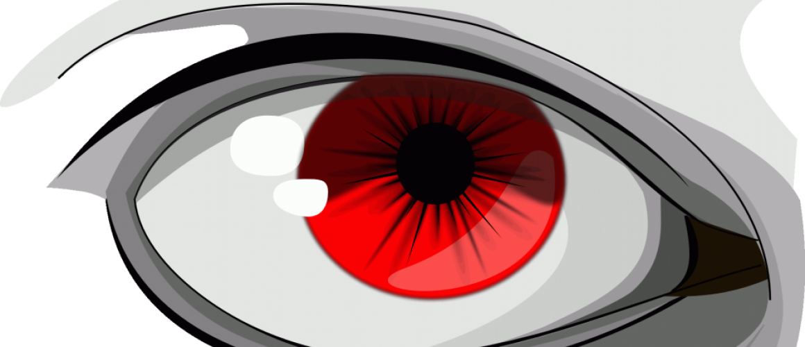 Devil Horns, Trident, Eyes And Tail Isolated On Transparent - Eye Clip Art (1160x500)