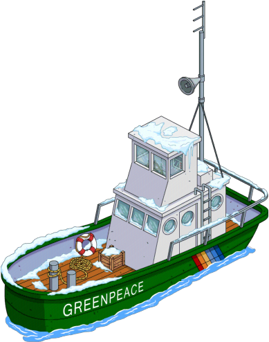 Greenpeaceboat - Simpsons Tapped Out Boats (412x494)