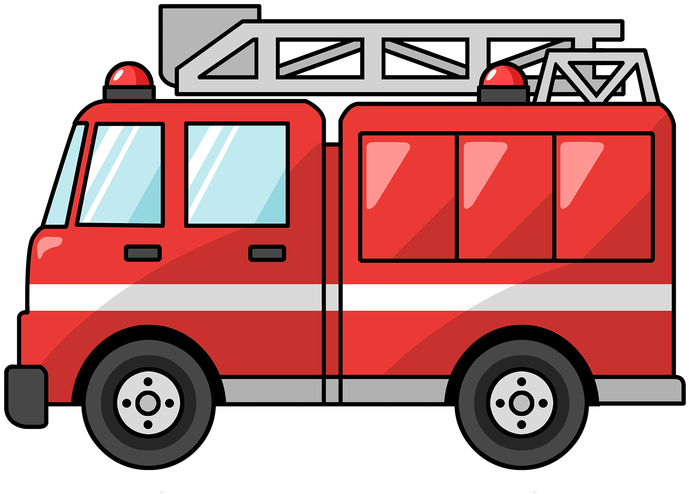 Fire Safety Awareness Month/emergency Procedures - Fire Truck Clipart (700x525)