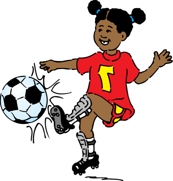 Clipart Girl Ram Sporty - Clip Art (670x700)