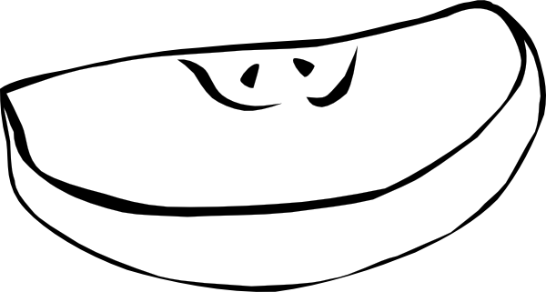 Fast Food Snack Apple Slice - Elma Dilim Çizim (600x321)