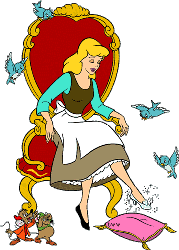 Bambi Clipart Cinderella Bird - Cinderella And The Mice (375x511)