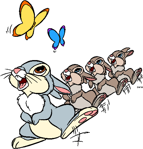 Bambi Clipart Rubbit - Thumper Clip Art (486x504)