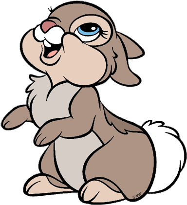 Bambi Clipart Nose - Imagenes De Conejos Animados (400x439)