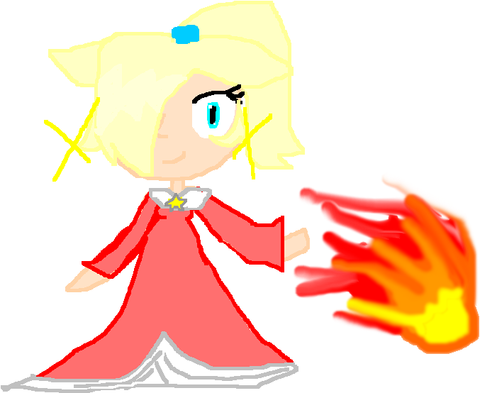 Fire Rosalina Sm3dworld By Marioponyfan - Rosalina (900x800)