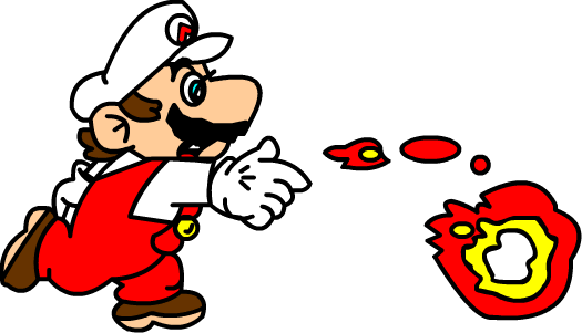 Fire Mario In Smw Artwork By Derekautistafmf5988 - Smw Fire Mario (525x301)