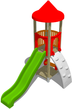 Tout Toboggan Avec Mur D'escalade - Playground (458x458)