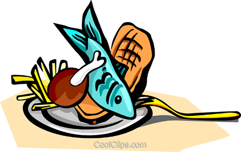 Fish And Chips Royalty Free Vector Clip Art Illustration - Fish And Chips Clipart (480x303)