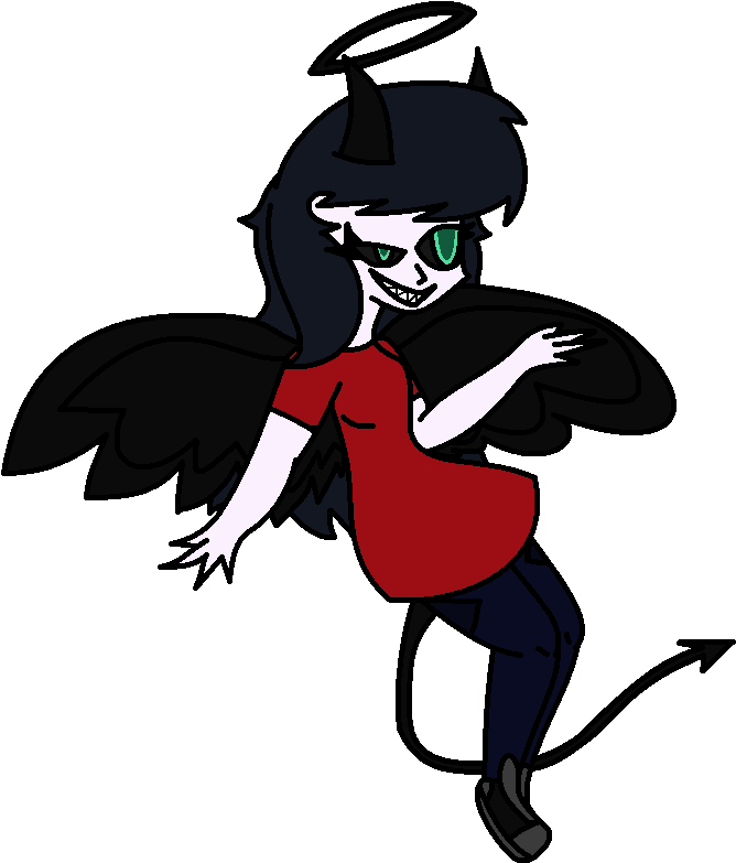 Kendall The Dark Angel By Sammy-shinyvictini - Cartoon (672x792)