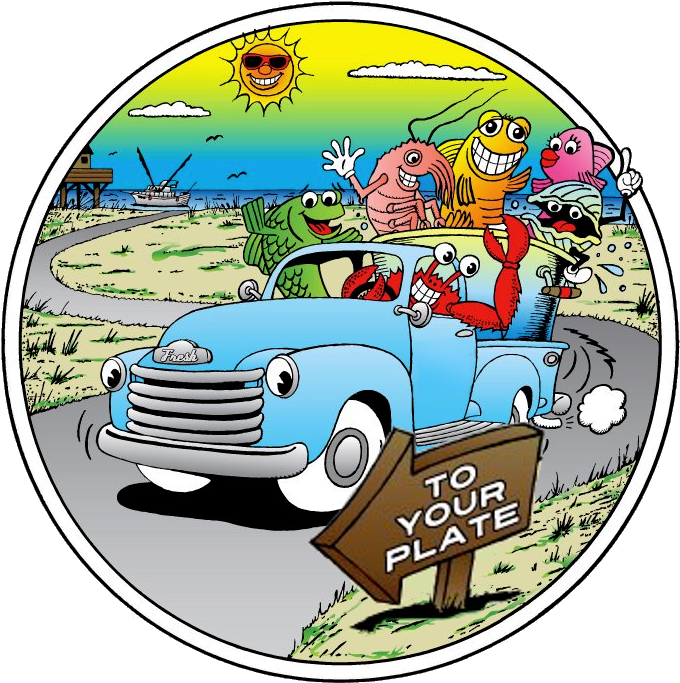 Local Seafood Delivery - Cartoon (704x709)