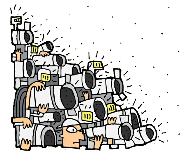 Paparazzi Cartoon Photography Illustration - Paparazzi Cartoon (640x530)
