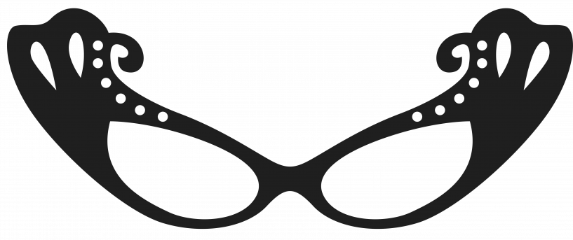 Black And White Funny Glasses (817x343)