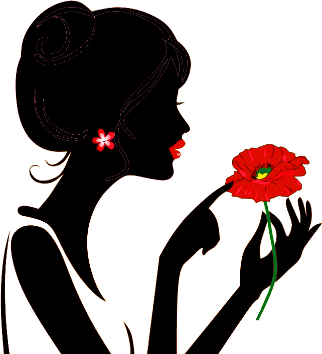 Silhouettes - Girl Silhouette Vector (800x707)