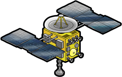 Asteroid Explorer About Coming Back To Earth - Satellite (420x380)