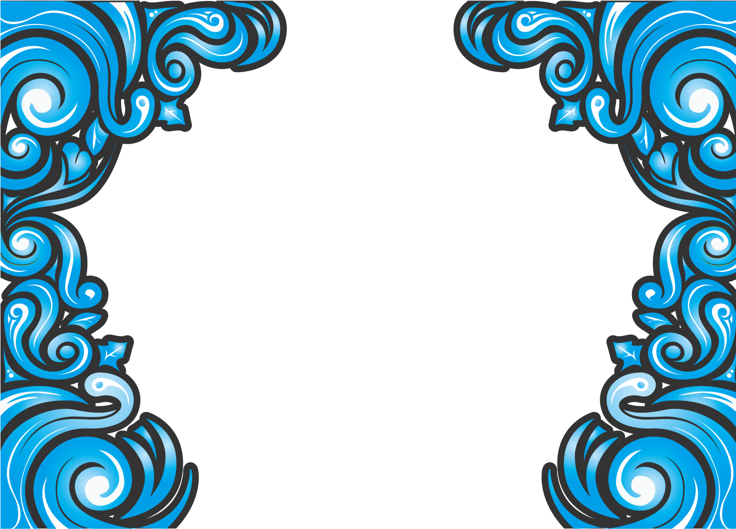 Dark Blue Wave Video Border - Homeschooling (1500x1500)