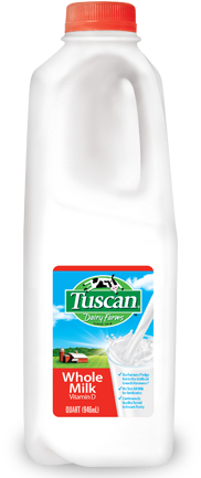 Whole - Milk - Gallon - 2 Quart Of Milk - (285x443) Png Clipart Download