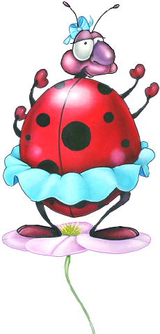 Ladybug Clipart Doubles - Lady Bug Cartoon (500x500)