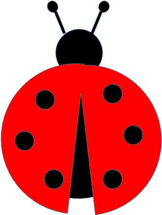 Ladybug - Cut Out Ladybug (388x464)