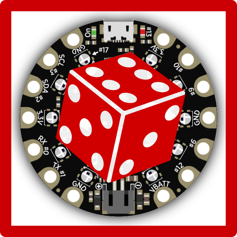 Turn Your Circuit Playground Into A Six Sided Dice, - D6 System (800x800)