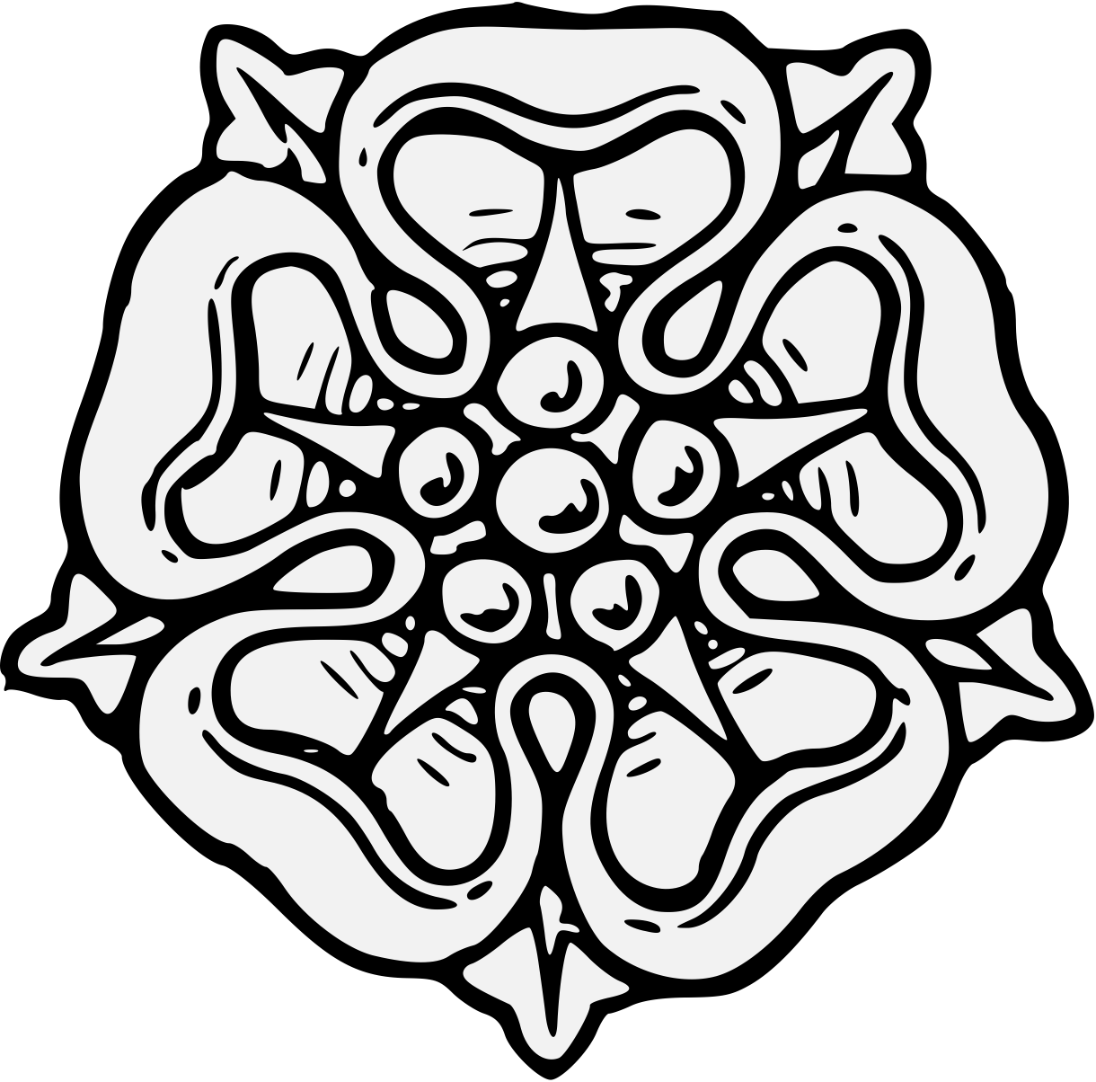 Pdf - Heraldic Rose (1220x1204)